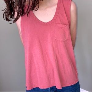 James Perse Vintage Pocket Tank